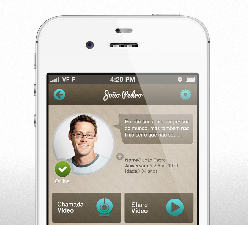 appcontact detail Messaging App