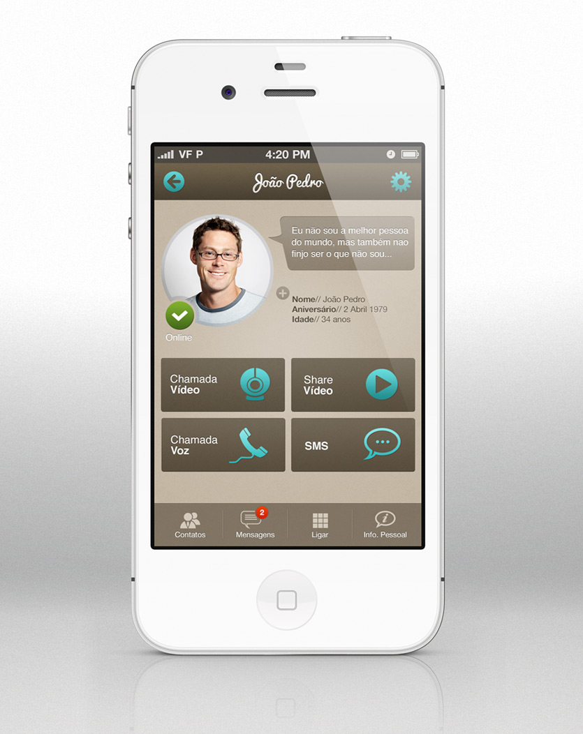 appcontact screen1 Messaging App