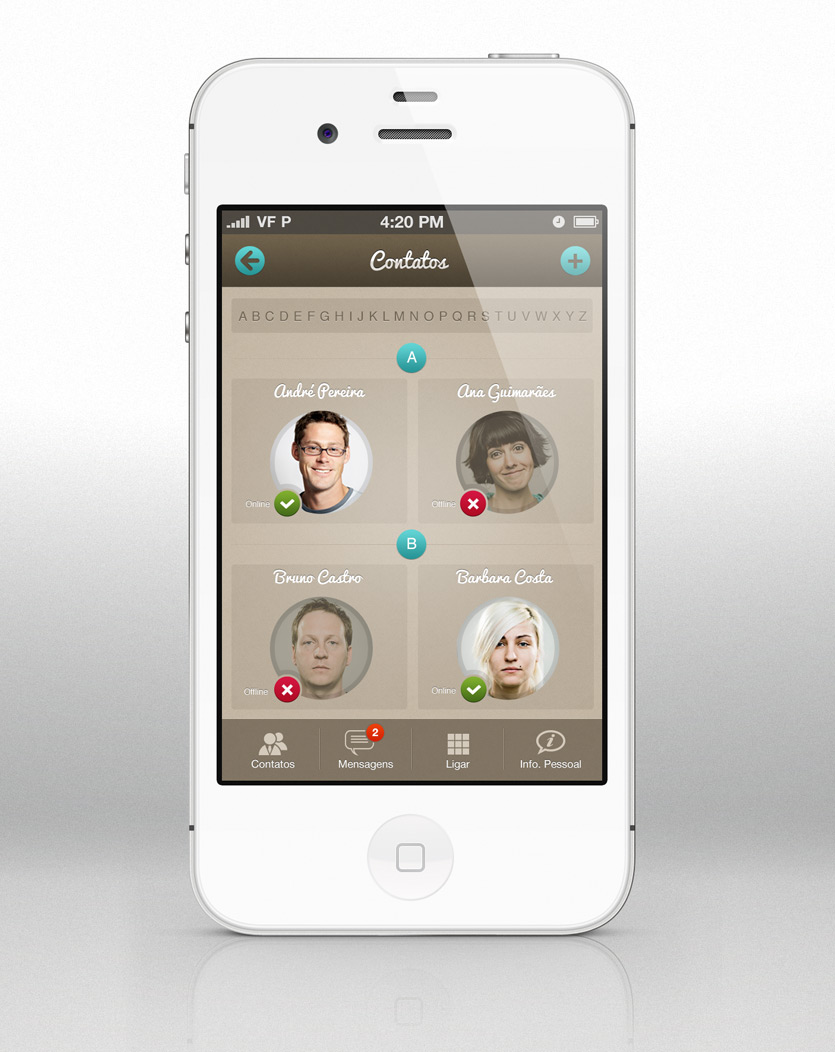 appcontact screen2 Messaging App