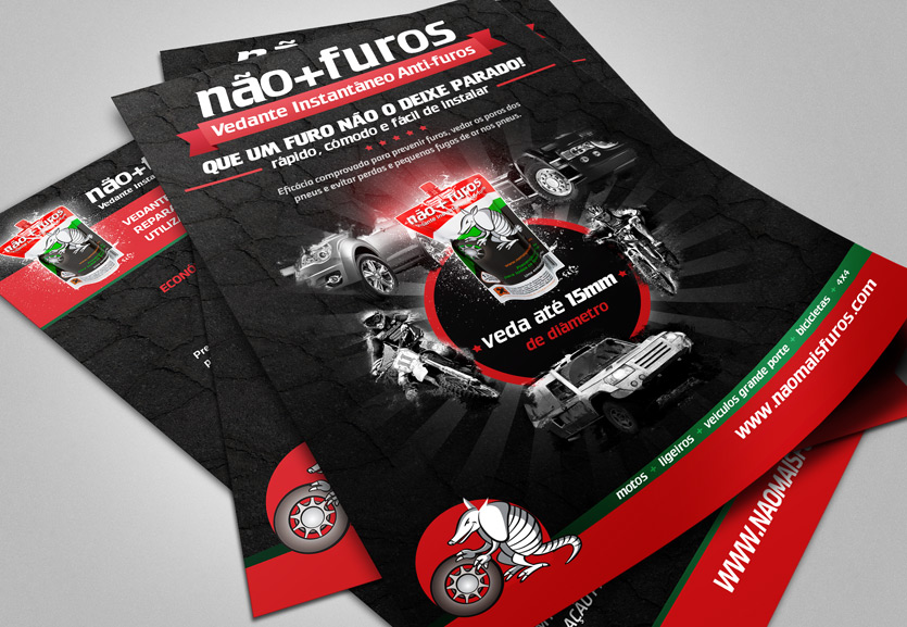 naomaisfuros flyer frente Não mais furos