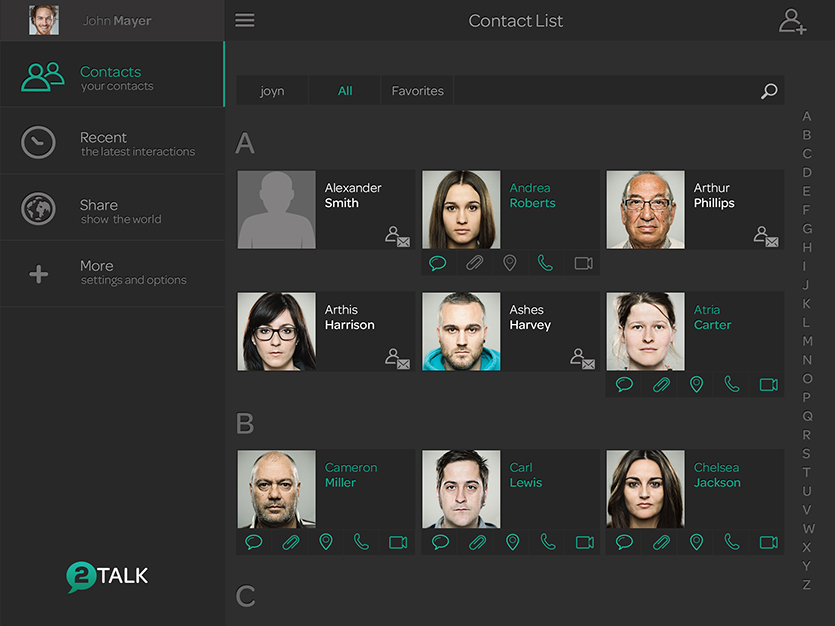2talk listcontact 2Talk APP